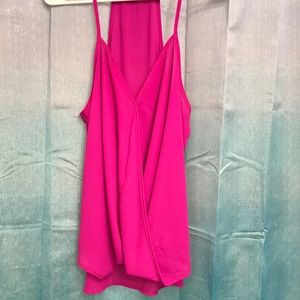 Hot pink tank blouse
